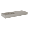 Elita DIMPLE Umywalka 120 LEWA (60+60) ścienna MARMUR FUME MATT 168874 / RE041201027020